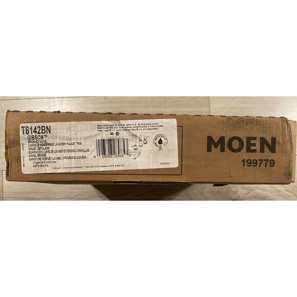 Moen Gibson 2 Handle Brushd Nickel Faucet Bathroom - Picture 14 of 15